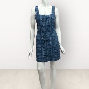 Roxy 100% Cotton Button Front Plaid Dress